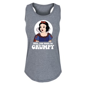 Women's - Disney Princess - You Must Be Grumpy Graphic Racerback Tank - 1 of 4