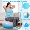Sportneer Extra Thick Exercise Ball - 25.6''Yoga Ball with Quick Pump - Anti-Burst and Slip Resistant - 3 of 4
