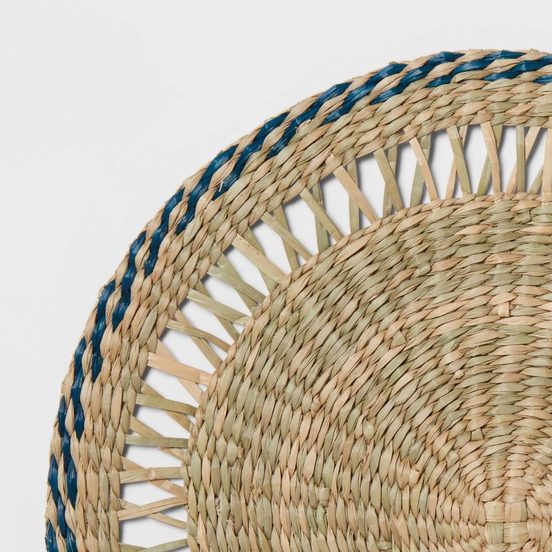 15&#34; Woven Seagrass Charger Blue/Natural - Threshold&#8482;, 5 of 6