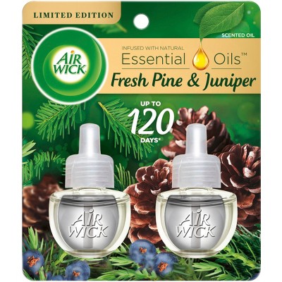 Air Wick Scented Oil Air Fresheners Fresh Pine & Juniper - 1.34 fl oz/2ct