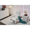 Teddy Rocking Chair with Adjustable Footrest & Storage Pocket, Modern Recliner Armchair for Living Room or Nursery-3irtyhousy - 2 of 4
