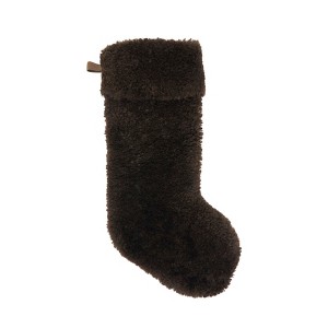 Saro Lifestyle Cozy Delight Lamb Fur Stocking - 1 of 2