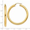 Black Bow Jewelry 4mm x 45mm 14k Yellow Gold Classic Round Hoop Earrings - 4 of 4