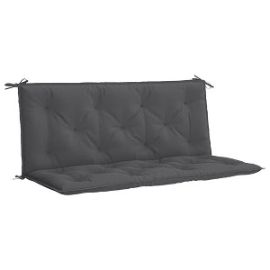 vidaXL Indoor/Outdoor Bench Cushions 2 pcs, Non-slip, Water-Repellent, Anthracite 47.2"x19.7"x2.8" - 1 of 4