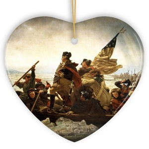 Famous Crossing of the Delaware 1776 Vintage Ornament, George Washington Souvenir| OrnamentallyYou - 1 of 4