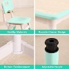 Jojoka Kids Table and 4 Chair Set,Height Adjustable Toddler Table and Chairs Set with Non-Slip Table Legs - 2 of 4
