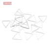 Unique Bargains Triangle Hollow Open Bezel Linking Ring for Jewelry Making 100 Pcs - 3 of 4