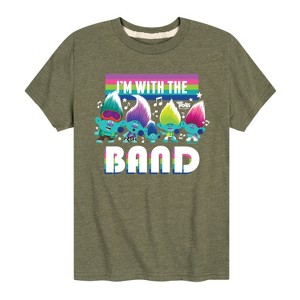Boys' - Trolls - I'm With The Band Branch and Brothers Short Sleeve Graphic T-Shirt - 1 of 4
