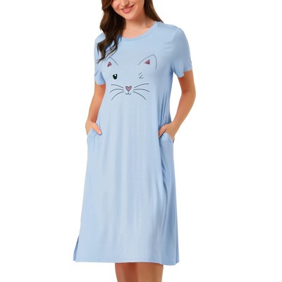 Light Blue Nightgown Dress : Target