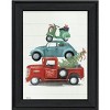 HomeRoots Holiday Travels Black Framed Print Wall Art - 4 of 4