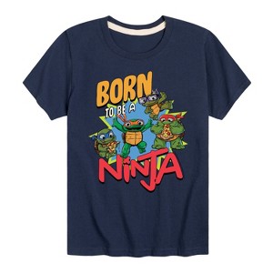 Boys' - Teenage Mutant Ninja Turtles Mutant Mayhem - Born To Be A Ninja Short Sleeve Graphic T-Shirt - 1 of 4