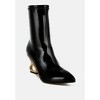 Gaias Fantasy Heel Patent Faux Leather Boots Women - 2 of 4