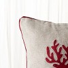 Holiday Reindeer Pillow - Natural - 20"x20" - Safavieh - 3 of 4