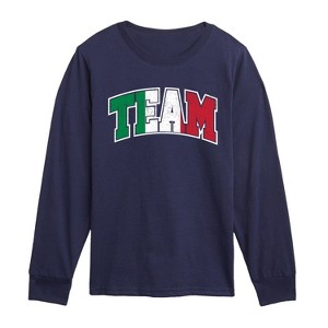 Boys' - Instant Message - Team Italy Long Sleeve Graphic T-Shirt - 1 of 4