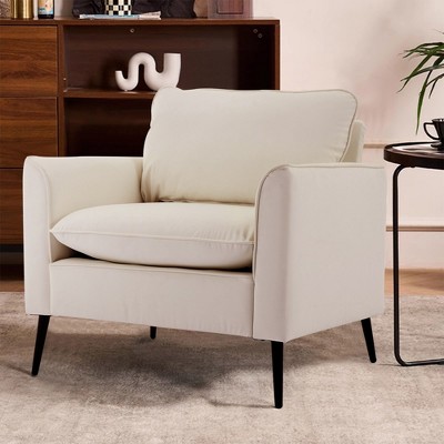 NicBex Couches for Living Room Cat Paw Leather Upholstered Single Armchair Sofa Modern Design Accent Sofa