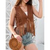 New Tassels Fringe Sleeveless Vest Cardigan Waistcoat Jacket Outwear Tops - 4 of 4