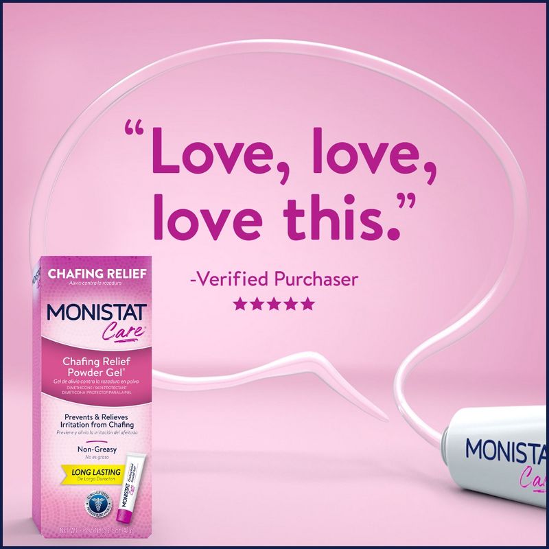 Monistat Care Feminine Chafing Relief Powder Gel, Anti-Chafe Protection - 1.5 oz, 5 of 9