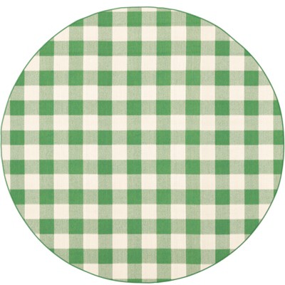 Oriental Weavers Meridian 2598G Green/ Ivory Indoor/Outdoor Area Rug - 7'10" Round