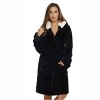 Just Love Womens Velour Solid Robe | Ladies Hooded Bathrobe - image 3 of 3