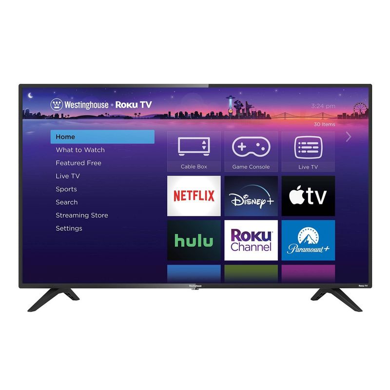 Westinghouse 43&#34; 4K Ultra HD Roku Smart TV with HDR - WR43UT4212, 1 of 17