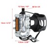 Unique Bargains Bicycle Pedals 1/2'' Spindle Platform with Toe Clips Fixed Foot Strap Cycling Parts Black Silver Tone 1 Pair - 3 of 4