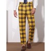 Lars Amadeus Men's Flat Front Office Prom Classic Plaid Dress Pants - 2 of 4