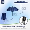 INFURNIC Patio Umbrellas, Double Sided Twin Patio Umbrella Outdoor, Brown - 4 of 4