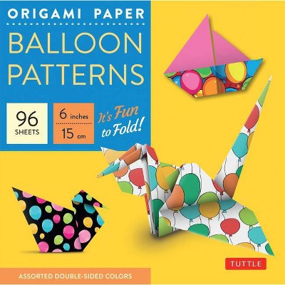 Origami Paper Balloon Patterns 96 Sheets 6 (15 CM) - by  Tuttle Publishing (Loose-Leaf)