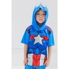 Marvel Avengers Spider-Man Venom Thor Captain America Athletic T-Shirt MeshShorts Outfit Set Toddler - 3 of 4