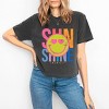 Simply Sage Market S.W.Smiley Sunshine Neon Boxy Crop Top - 2 of 4
