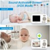 HelloBaby 2.4" Video Baby Monitor (HB36) - White - 3 of 4