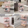 Acoinel 3/4/5 Tier Rolling Utility Cart with Drawer - 3 of 4