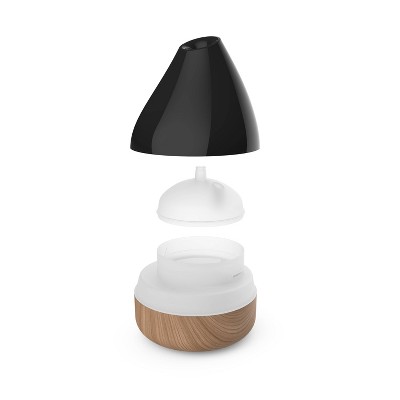 Serenity Whisper-Quiet Black Ultrasonic Aromatherapy Electric Diffuser