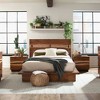 KIGFTSOD 2-drawer Nightstand,Walnut - 3 of 4