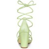 Allegra K Women's Back to College Strappy Straps Lace Up Chunky Heel Sandals - 3 of 4