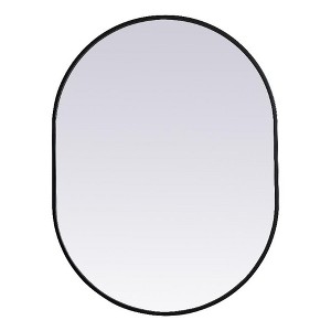 Elegant Lighting Metal Frame Oval Mirror 27x36 - 1 of 4