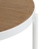 Kate and Laurel Fields Round Metal Plant Stand, 17x22x30, White - 3 of 4