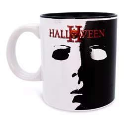 Silver Buffalo Halloween II Michael Myers Face Ceramic Mug | Holds 20 Ounces