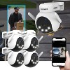 AI POWERED 4K Everwatch PTZ 360° Wi-Fi Plug-in Power Security Camera, 4 Pack - 2 of 4