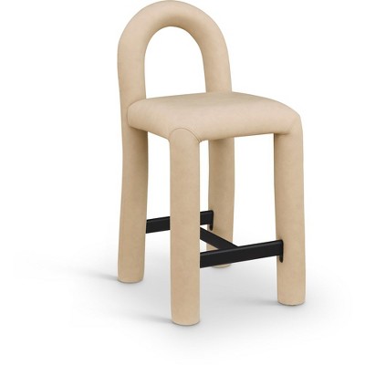 Meridian Furniture,Amari Vegan Leather Stool
