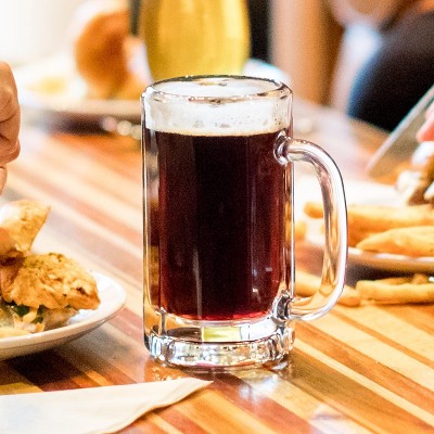 Libbey Heidelberg 16 Oz Clear Glass Beer Mug Set of 4