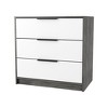 CAVINAS 3 Drawer Dresser for Bedroom with Black Metal Handle Design,Modern Chest of Drawers,Freestanding Dresser for Bedroom - 4 of 4