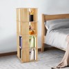 YIYIBYUS 4 Tiers Rotating Bookshelf, 360° Revolving Bookcase, Display Book Shelf - 2 of 4