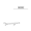 INFURNIC Decorative Wall Shelf Floating Shelf for Modern Office Living Room or Bedroom Display Easy Installation, Grey, 47.3"*9.8"*1.5" - 4 of 4