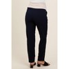 Pinkblush Navy Blue Pleated Relax Fit Maternity Pants - 4 of 4