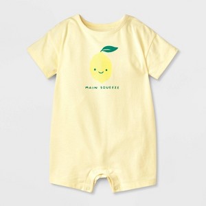 Baby Boys' Pocket Short Sleeve Romper - Cat & Jack™ - 1 of 4