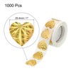 Unique Bargains Self-Adhesive Heart Decoration Sticker for Envelope Wedding 1000 Pcs - 2 of 4