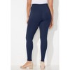 Catherines Women's Plus Size Ultra-Knit Ponte Legging - 3 of 4
