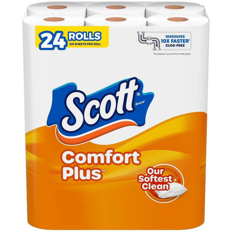 Scott Comfort Plus Toilet Paper, 1 of 8