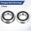 Unique Bargains Chrome Steel Rubber Shielded Flanged Ball Bearing - 4 of 4